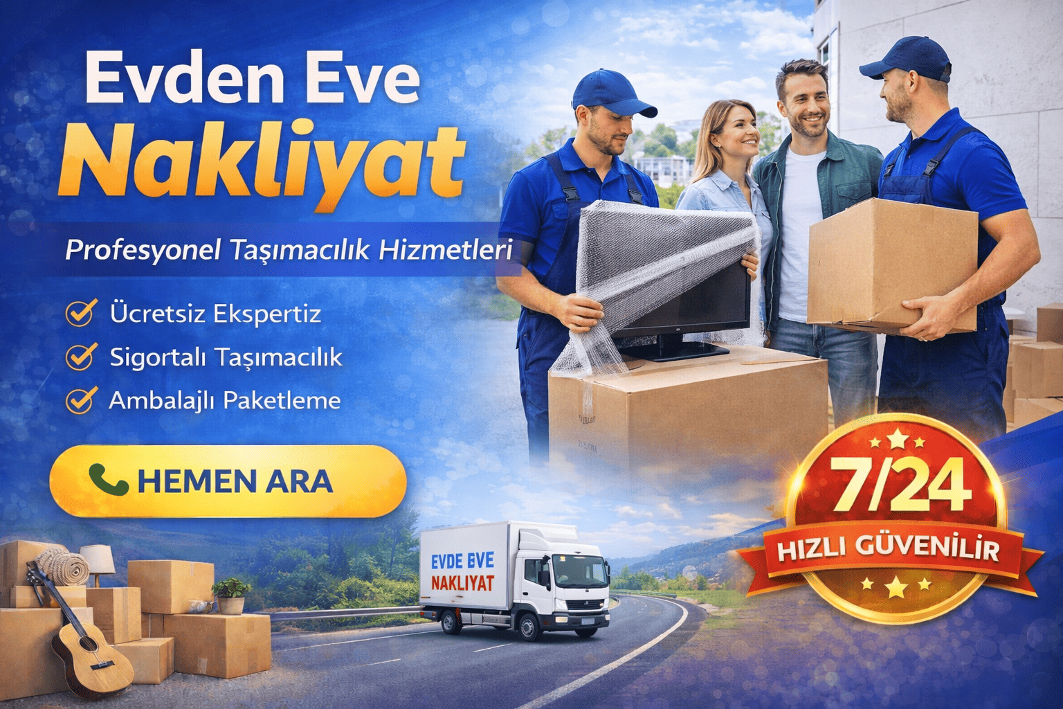 Gölcük Nakliyat 7/24 Hizmet